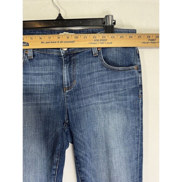 Eileen Fisher Jeans Womens 8 Blue Straight Leg Cotton Stretch Medium Wash Denim - Picture 5 of 8